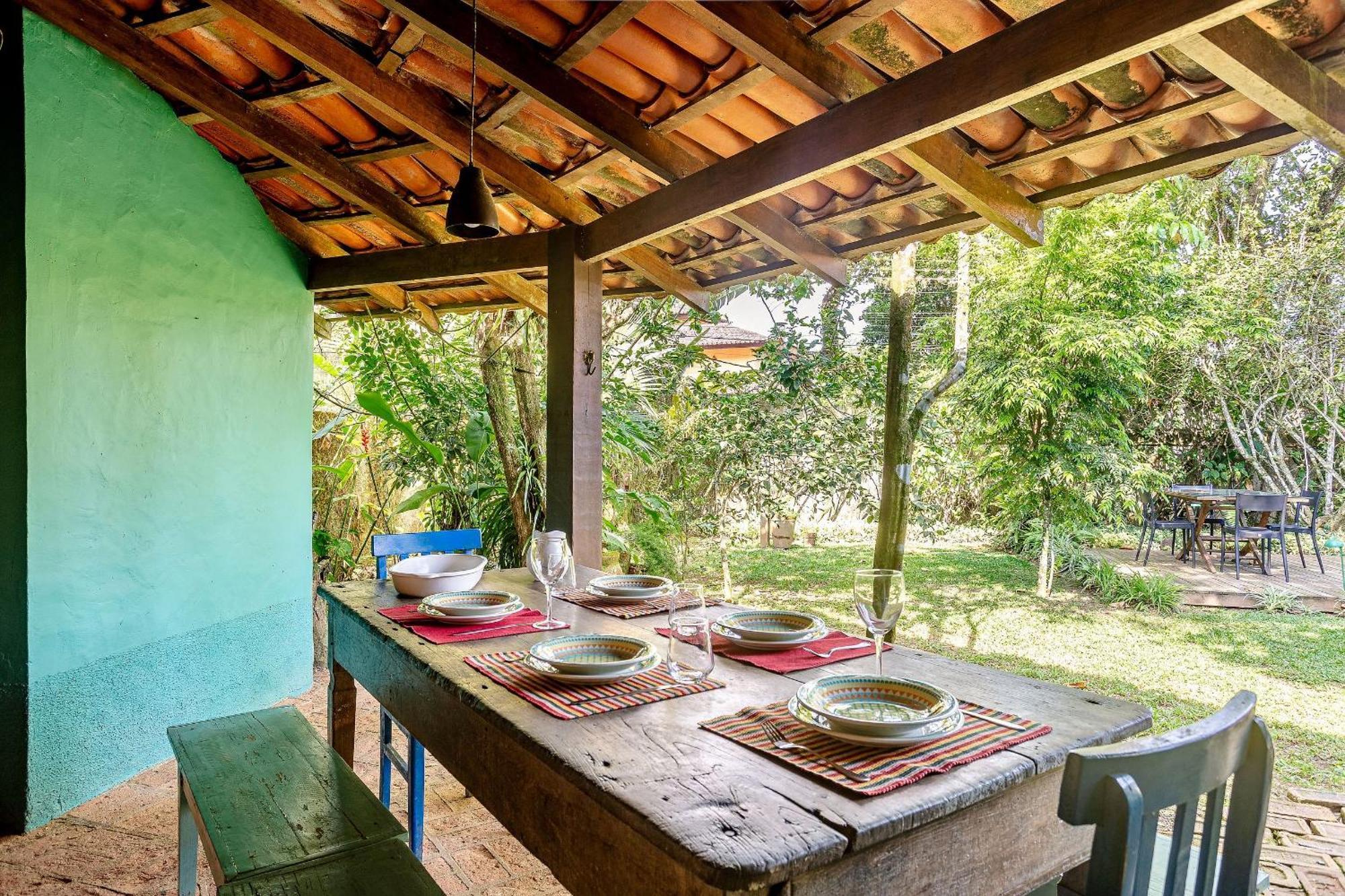 Casa Dos Passaros Na Areia A 20M Da Praia Da Baleia Com 3 Suites E 1 Dorm, Com Ar Condicionado, Wifi, Smart Tv, Cozinha Completa E Churrasqueira Сан-Себастьян Экстерьер фото