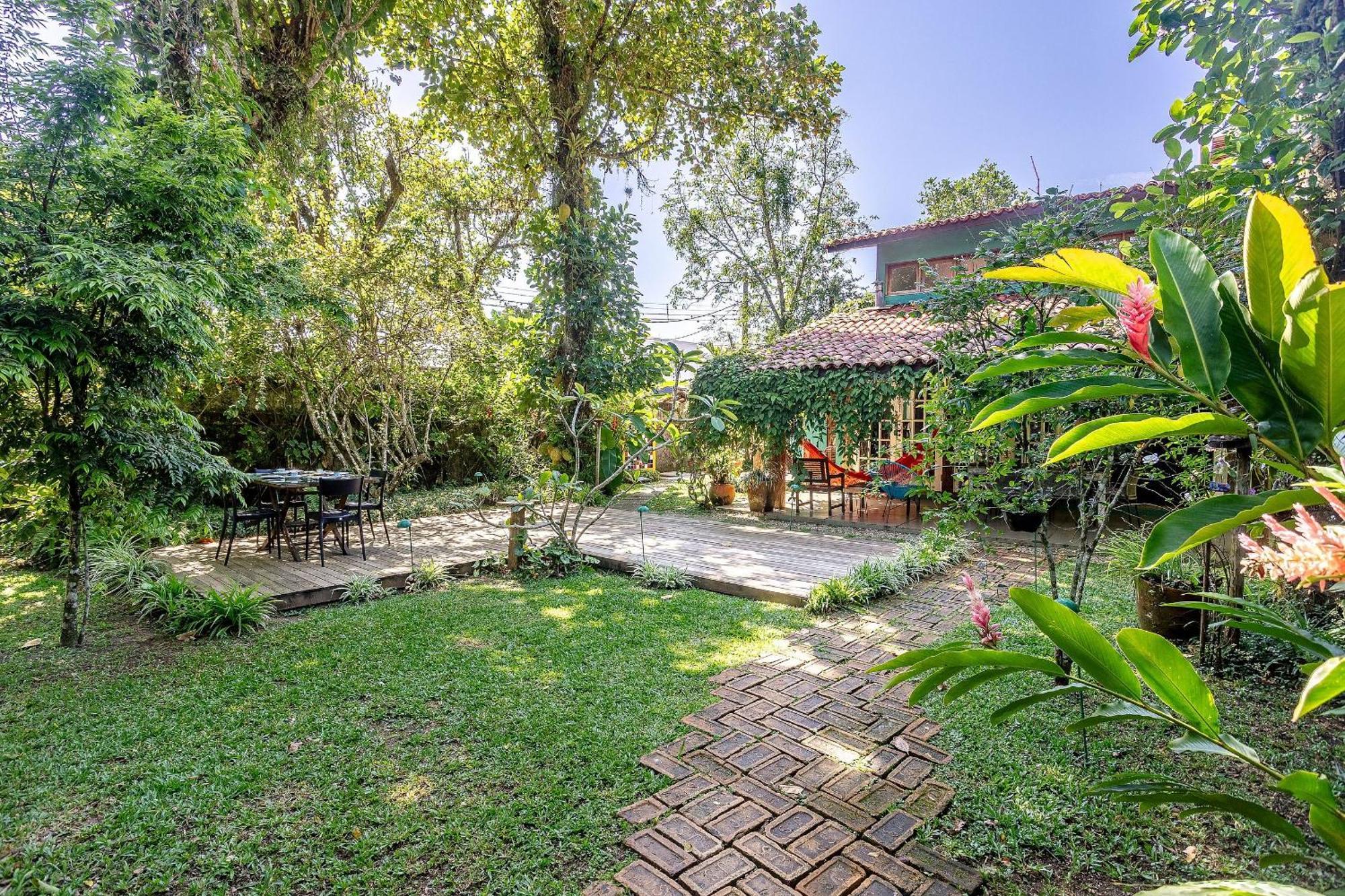 Casa Dos Passaros Na Areia A 20M Da Praia Da Baleia Com 3 Suites E 1 Dorm, Com Ar Condicionado, Wifi, Smart Tv, Cozinha Completa E Churrasqueira Сан-Себастьян Экстерьер фото