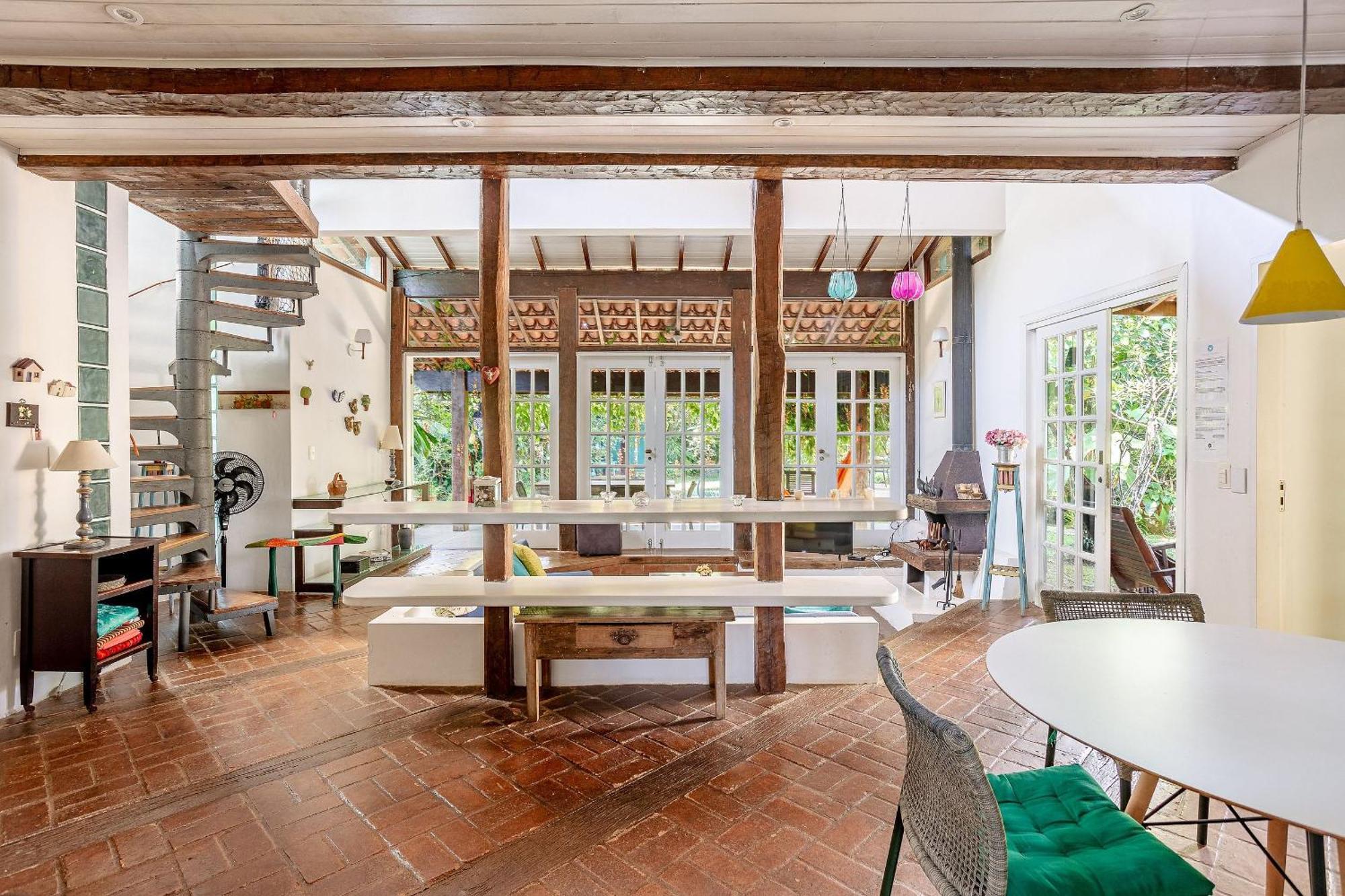 Casa Dos Passaros Na Areia A 20M Da Praia Da Baleia Com 3 Suites E 1 Dorm, Com Ar Condicionado, Wifi, Smart Tv, Cozinha Completa E Churrasqueira Сан-Себастьян Экстерьер фото